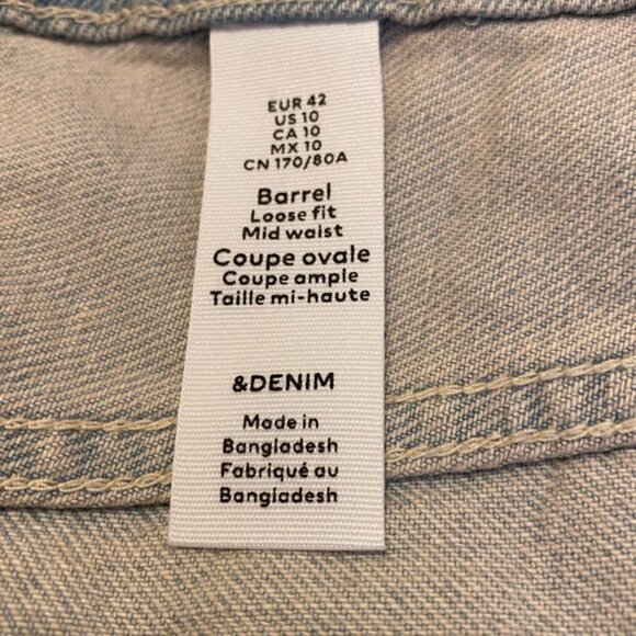 Light Blue Womens barrel Jeans - Picture 4 of 4